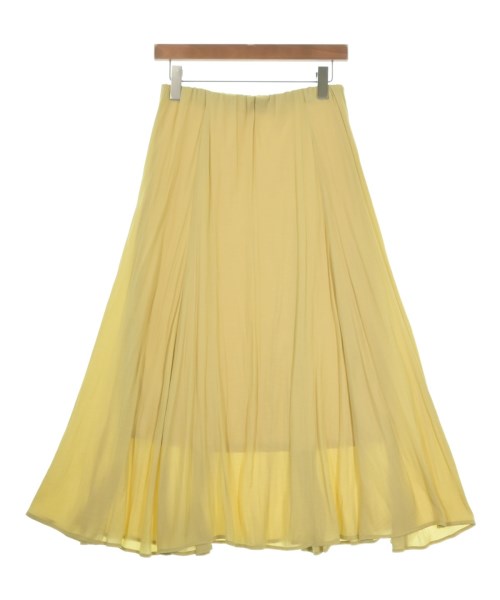 le coeur blanc（ル　クール　ブラン）ロング・マキシ丈スカート 黄 サイズ:38(M位) レディース/2200662452140