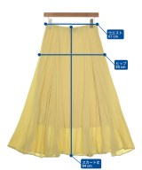 le coeur blanc（ル　クール　ブラン）ロング・マキシ丈スカート 黄 サイズ:38(M位) レディース/2200662452140