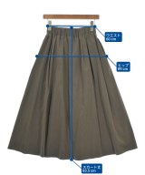 le coeur blanc（ル　クール　ブラン）ロング・マキシ丈スカート 茶 サイズ:38(M位) レディース/2200662452171