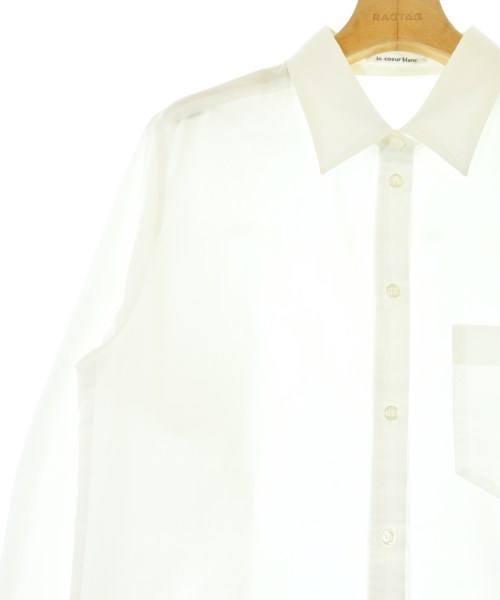 le coeur blanc（ル　クール　ブラン）カジュアルシャツ 白 サイズ:38(M位) レディース/2200662454175