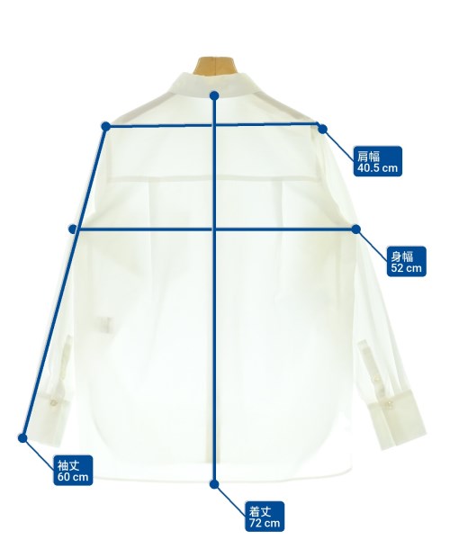 le coeur blanc（ル　クール　ブラン）カジュアルシャツ 白 サイズ:38(M位) レディース/2200662454175