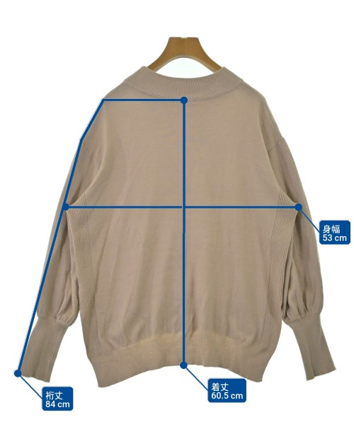 le coeur blanc（ル　クール　ブラン）ニット・セーター ベージュ サイズ:38(M位) レディース/2200662269052