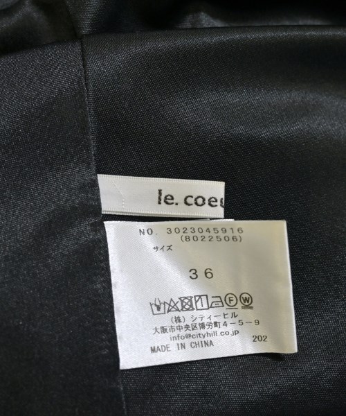 le coeur blanc（ル　クール　ブラン）ロング・マキシ丈スカート 黒 サイズ:36(S位) レディース/2200662269090