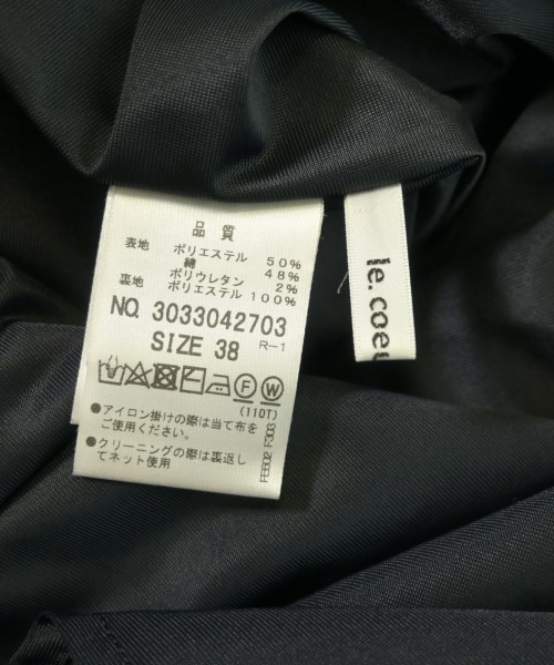 le coeur blanc（ル　クール　ブラン）ロング・マキシ丈スカート 黒 サイズ:38(M位) レディース/2200662269106