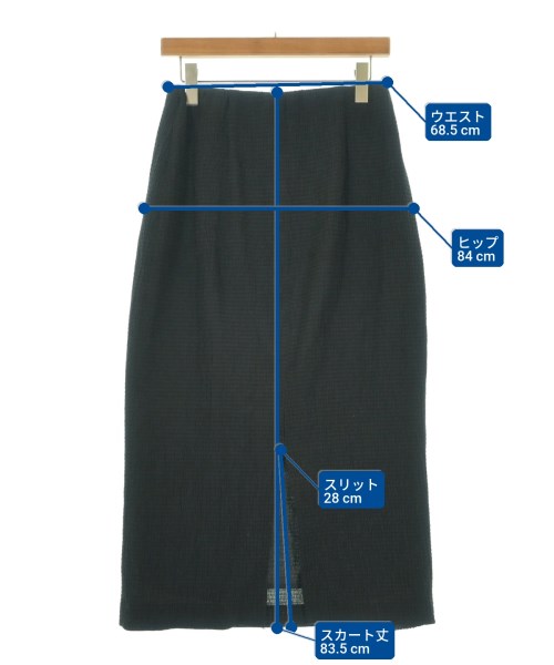 le coeur blanc（ル　クール　ブラン）ロング・マキシ丈スカート 黒 サイズ:38(M位) レディース/2200662269106