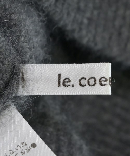 le coeur blanc（ル　クール　ブラン）カーディガン グレー サイズ:38(M位) レディース/2200666224101