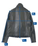 le coeur blanc（ル　クール　ブラン）ライダース 黒 サイズ:36(S位) レディース/2200664614096