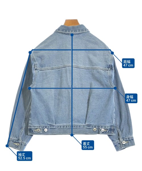 le coeur blanc（ル　クール　ブラン）デニムジャケット 紺 サイズ:38(M位) レディース/2200666510020