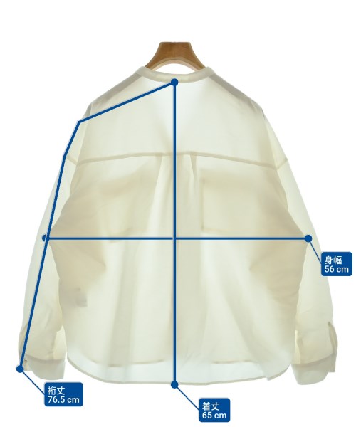 le coeur blanc（ル　クール　ブラン）ブラウス 白 サイズ:38(M位) レディース/2200666009104