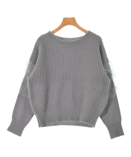 le coeur blanc(ル　クール　ブラン)ニット・セーター グレー サイズ:38(M位)/2200666520012