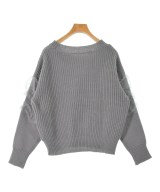 le coeur blanc（ル　クール　ブラン）ニット・セーター グレー サイズ:38(M位) レディース/2200666520012