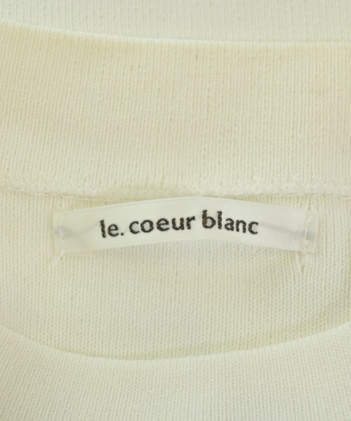 le coeur blanc（ル　クール　ブラン）ニット・セーター 白 サイズ:38(M位) レディース/2200666520050