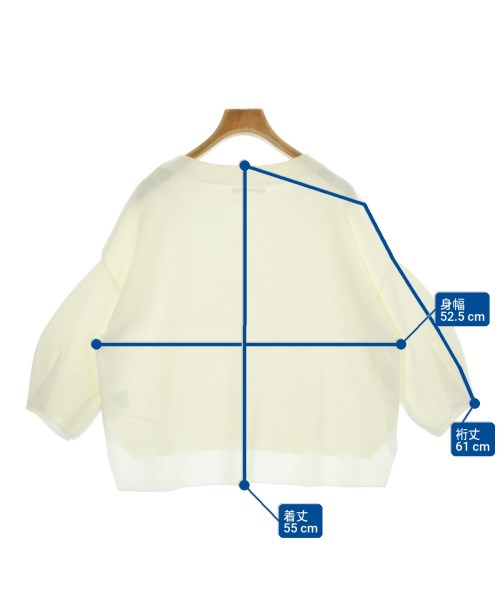 le coeur blanc（ル　クール　ブラン）ニット・セーター 白 サイズ:38(M位) レディース/2200666520050