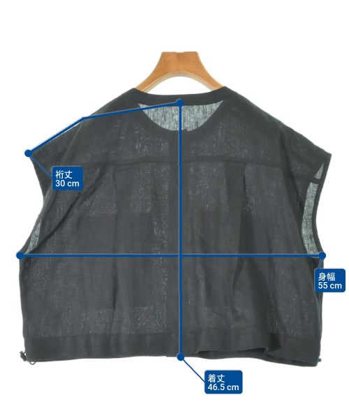 le coeur blanc（ル　クール　ブラン）ベスト 黒 サイズ:38(M位) レディース/2200666520098