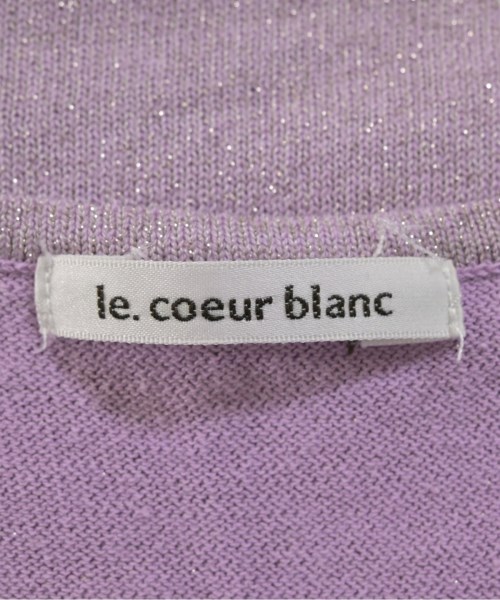 le coeur blanc（ル　クール　ブラン）ベスト/ノースリーブ 紫 サイズ:38(M位) レディース/2200666520111