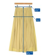 le coeur blanc（ル　クール　ブラン）ロング・マキシ丈スカート 黄 サイズ:38(M位) レディース/2200666520227