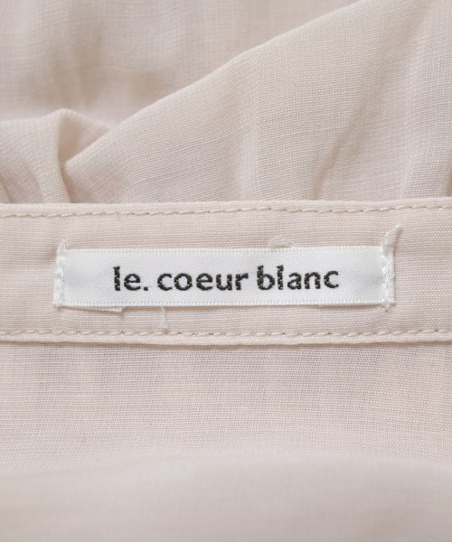 le coeur blanc（ル　クール　ブラン）カジュアルシャツ ピンク サイズ:38(M位) レディース/2200666353030