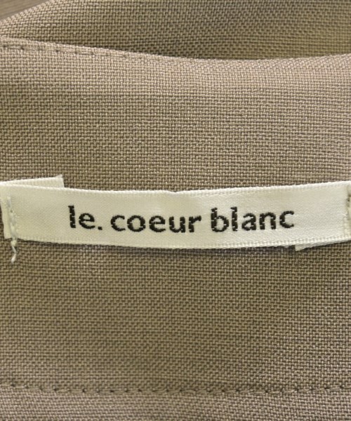 le coeur blanc（ル　クール　ブラン）ワンピース ベージュ サイズ:36(S位) レディース/2200669458053