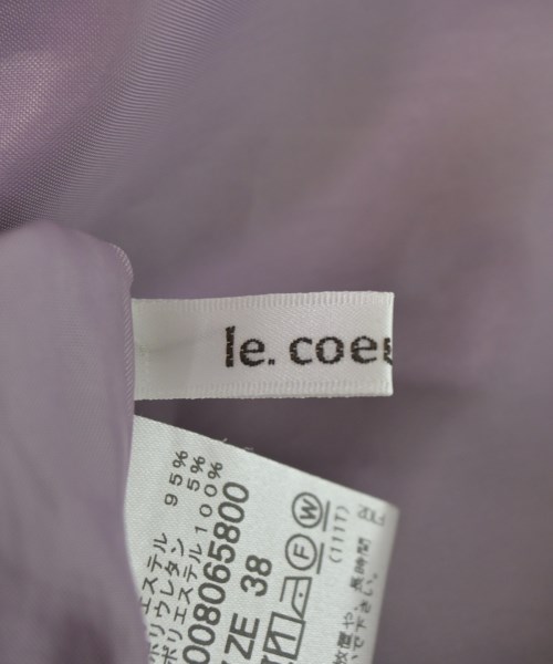 le coeur blanc（ル　クール　ブラン）ワンピース 紫 サイズ:38(M位) レディース/2200725328016