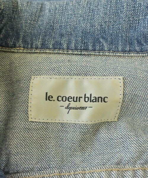 le coeur blanc（ル　クール　ブラン）デニムジャケット 青 サイズ:38(M位) レディース/2200725690014