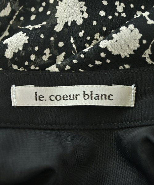 le coeur blanc（ル　クール　ブラン）ワンピース 黒 サイズ:38(M位) レディース/2200725690113