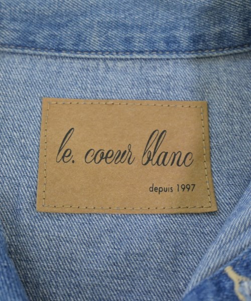 le coeur blanc（ル　クール　ブラン）デニムジャケット 青 サイズ:38(M位) レディース/2200728063020