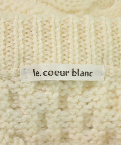 le coeur blanc（ル　クール　ブラン）カーディガン 白 サイズ:38(M位) レディース/2200728593046