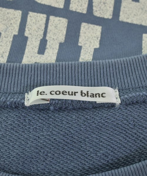 le coeur blanc（ル　クール　ブラン）スウェット 青 サイズ:38(M位) レディース/2200729179072