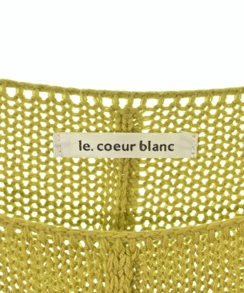 le coeur blanc（ル　クール　ブラン）ニット・セーター 黄 サイズ:38(M位) レディース/2200731956012
