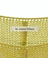 le coeur blanc（ル　クール　ブラン）ニット・セーター 黄 サイズ:38(M位) レディース/2200731956012