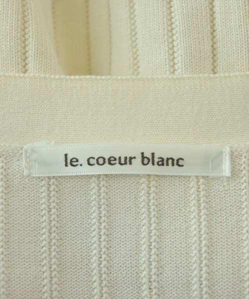 le coeur blanc（ル　クール　ブラン）カーディガン ベージュ サイズ:38(M位) レディース/2200726978135