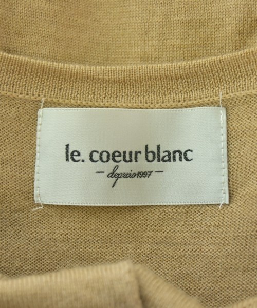 le coeur blanc（ル　クール　ブラン）カーディガン ベージュ サイズ:38(M位) レディース/2200726978159