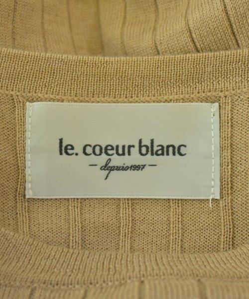 le coeur blanc（ル　クール　ブラン）ニット・セーター ベージュ サイズ:38(M位) レディース/2200726978166