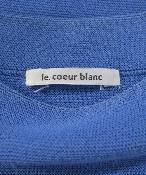 le coeur blanc（ル　クール　ブラン）ニット・セーター 青 サイズ:38(M位) レディース/2200735440029