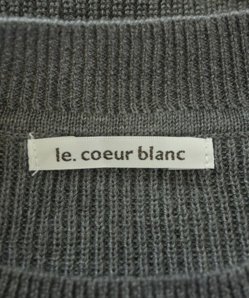 le coeur blanc（ル　クール　ブラン）ニット・セーター グレー サイズ:38/38(M位) レディース/2200720951028