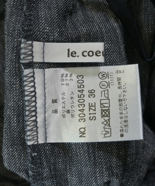 le coeur blanc（ル　クール　ブラン）その他 紺 サイズ:36(S位) レディース/2200722585054