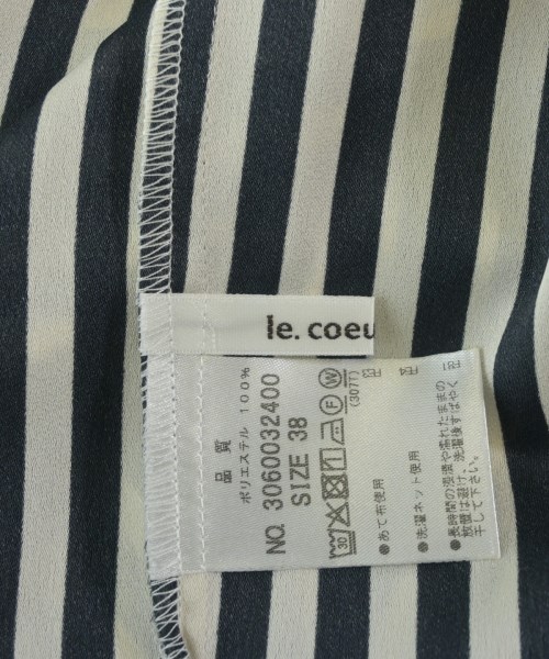 le coeur blanc（ル　クール　ブラン）ブラウス 黒 サイズ:38(M位) レディース/2200720664164