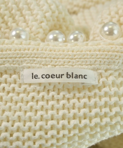 le coeur blanc（ル　クール　ブラン）カーディガン 白 サイズ:38(M位) レディース/2200699090018