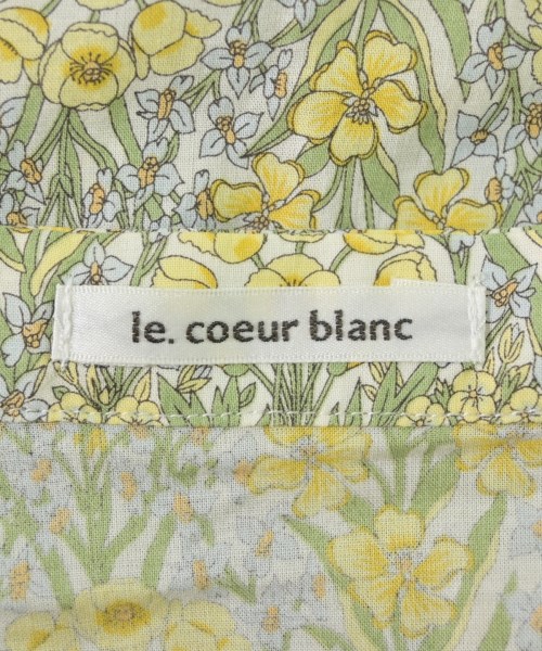 le coeur blanc（ル　クール　ブラン）ブラウス 黄 サイズ:38(M位) レディース/2200726051036