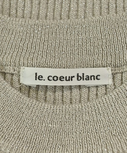 le coeur blanc（ル　クール　ブラン）ニット・セーター グレー サイズ:38(M位) レディース/2200720703023