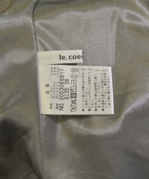 le coeur blanc（ル　クール　ブラン）ワンピース グレー サイズ:38(M位) レディース/2200719967016