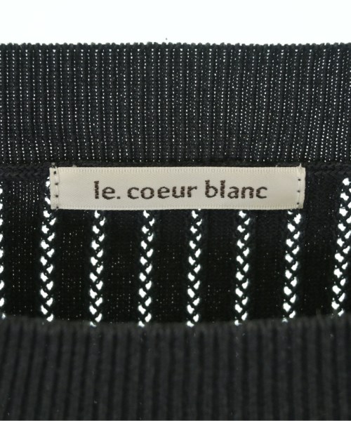 le coeur blanc（ル　クール　ブラン）ニット・セーター 紺 サイズ:38(M位) レディース/2200719967092
