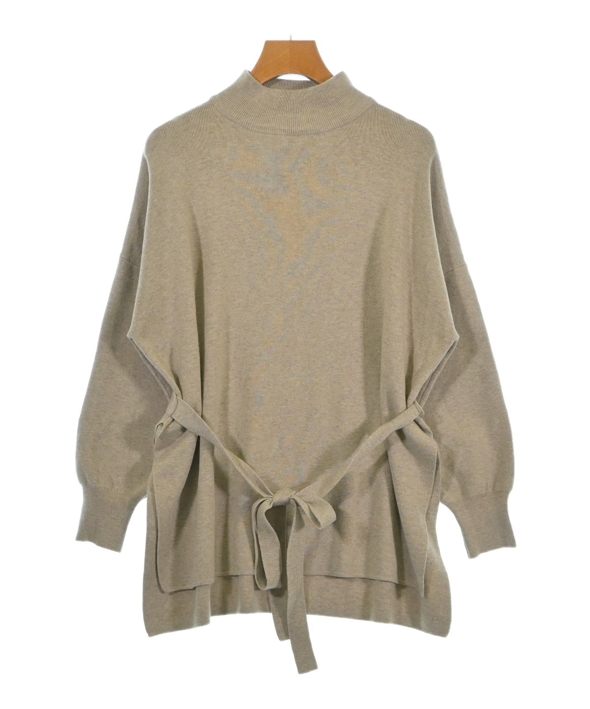 【オシャレ⭐le. coeur blanc】ベージュ　ミックスセーター　38 le coeur blanc（ル クール ブラン）ニット・セーター ベージュ サイズ
