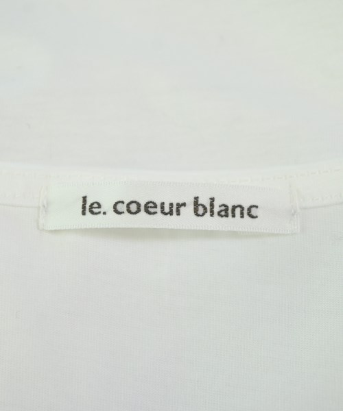 le coeur blanc（ル　クール　ブラン）タンクトップ 白 サイズ:38(M位) レディース/2200683876024