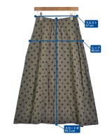 le coeur blanc（ル　クール　ブラン）ロング・マキシ丈スカート 茶 サイズ:38(M位) レディース/2200685315064