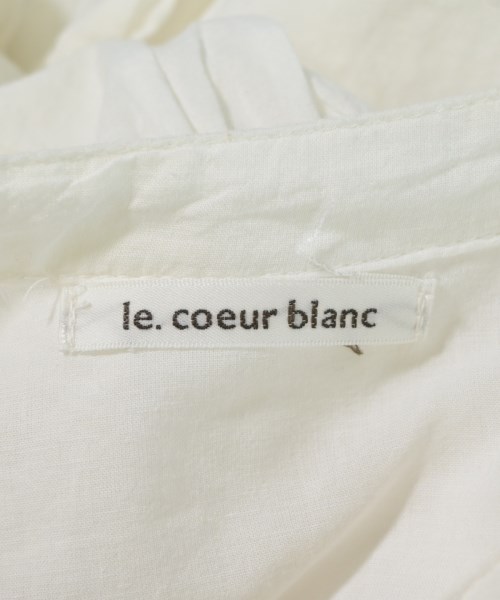 le coeur blanc（ル　クール　ブラン）ブラウス 白 サイズ:38(M位) レディース/2200685315125