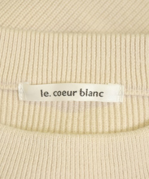 le coeur blanc（ル　クール　ブラン）ニット・セーター ベージュ サイズ:38(M位) レディース/2200681951068