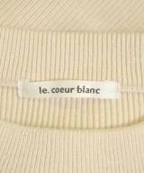 le coeur blanc（ル　クール　ブラン）ニット・セーター ベージュ サイズ:38(M位) レディース/2200681951068