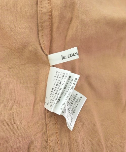 le coeur blanc（ル　クール　ブラン）シャツワンピース 茶 サイズ:38(M位) レディース/2200680983039