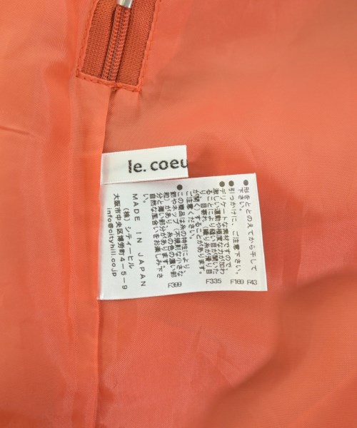 le coeur blanc（ル　クール　ブラン）ロング・マキシ丈スカート オレンジ サイズ:38(M位) レディース/2200680983107